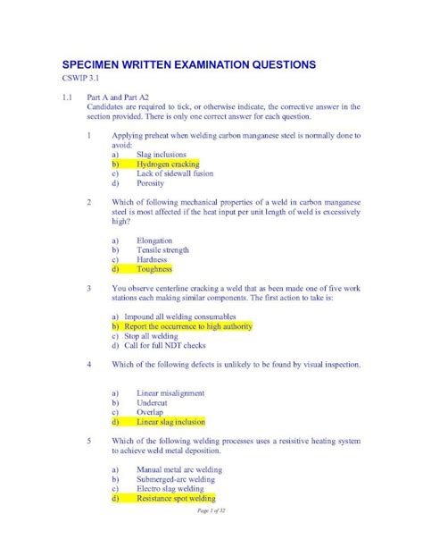 cswip 3.1 questions and answers pdf 2016|The CSWIP 3.1 Quiz Questions And Answers .